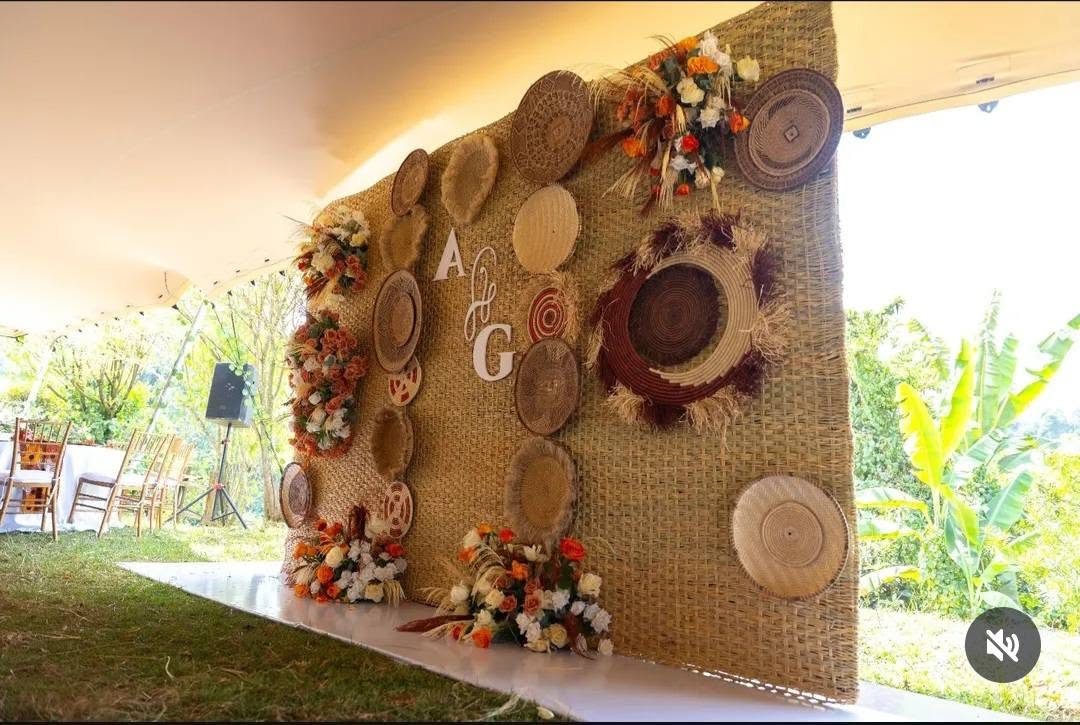 Premier Events & Decor traditional wedding backdrop detail